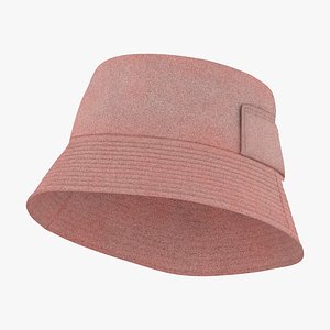 Terry Bucket Hat Pastel Pink