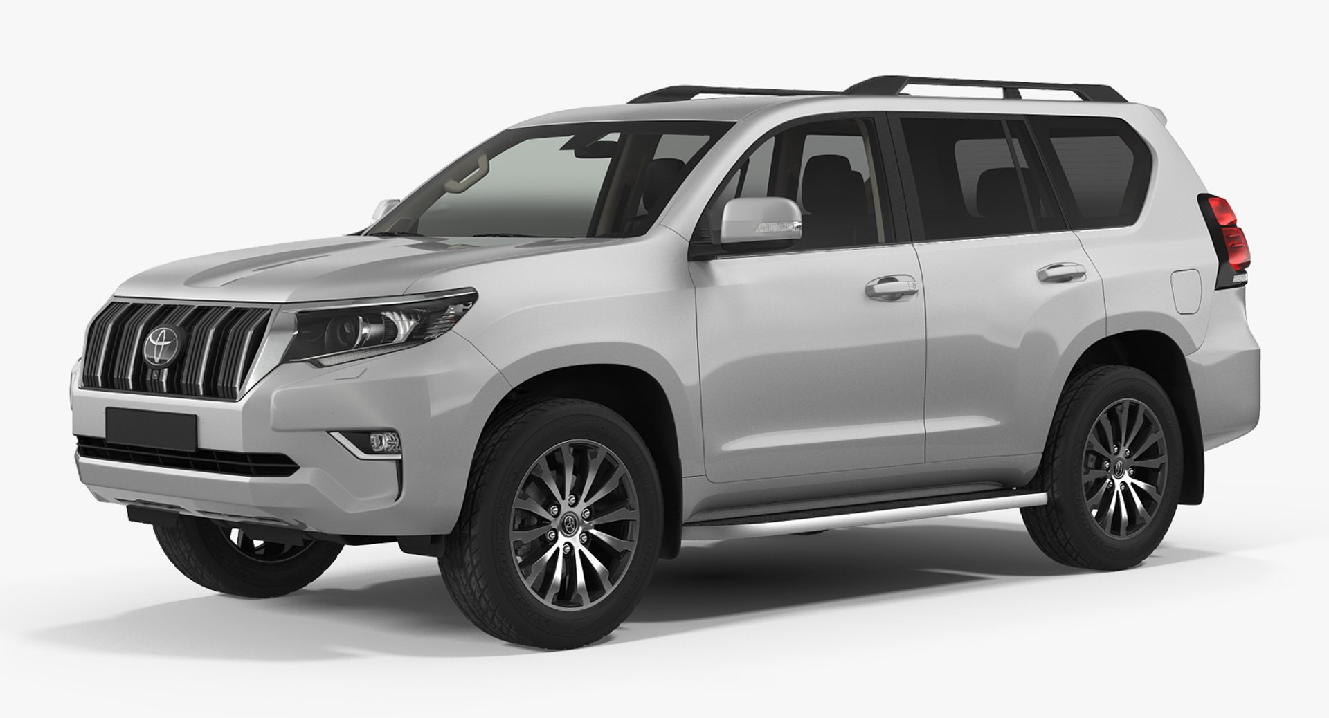 Toyota Prado 2018 Rigged 3D model preview