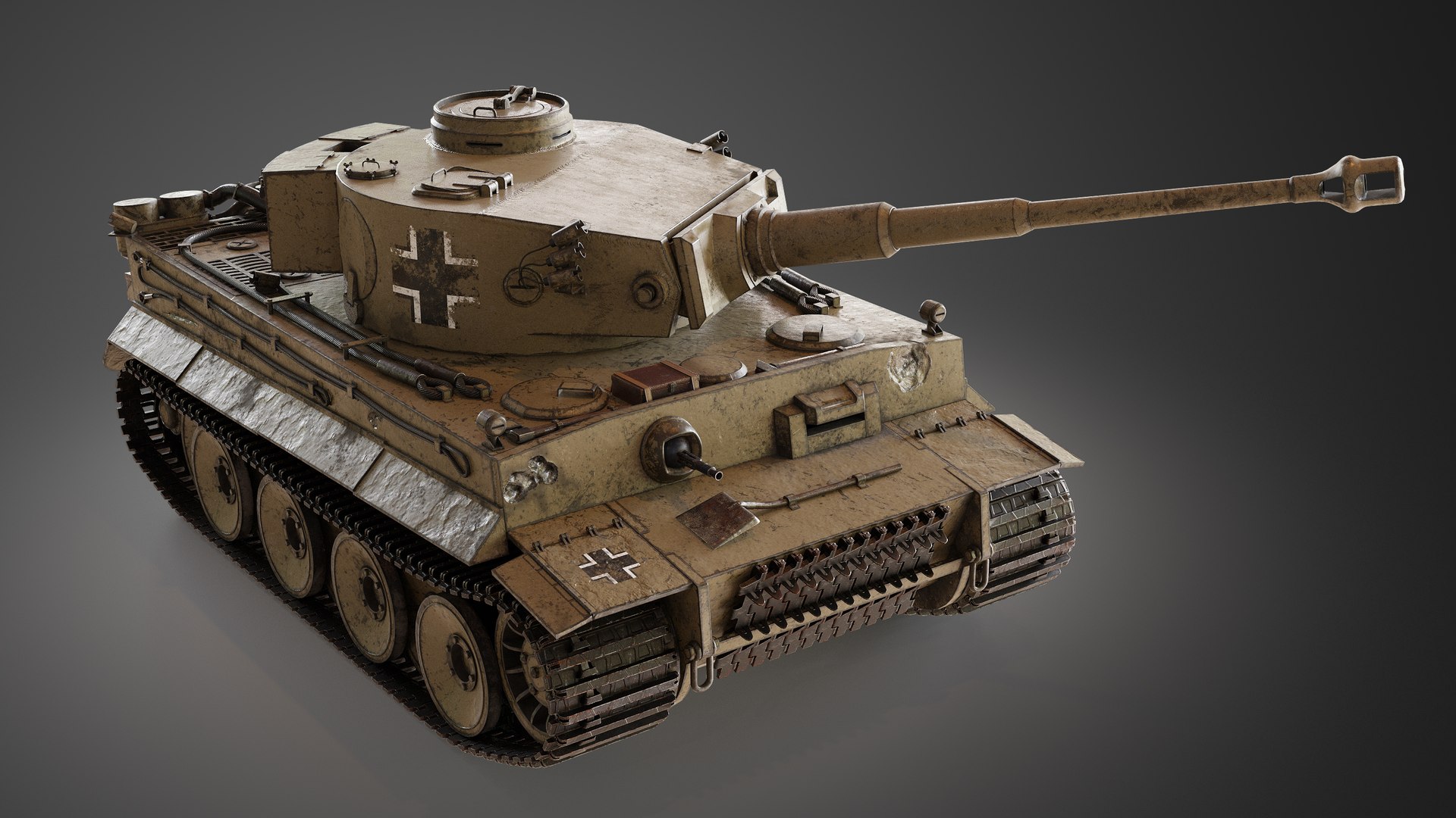 3D WW2 Tiger Tank model - TurboSquid 1805710