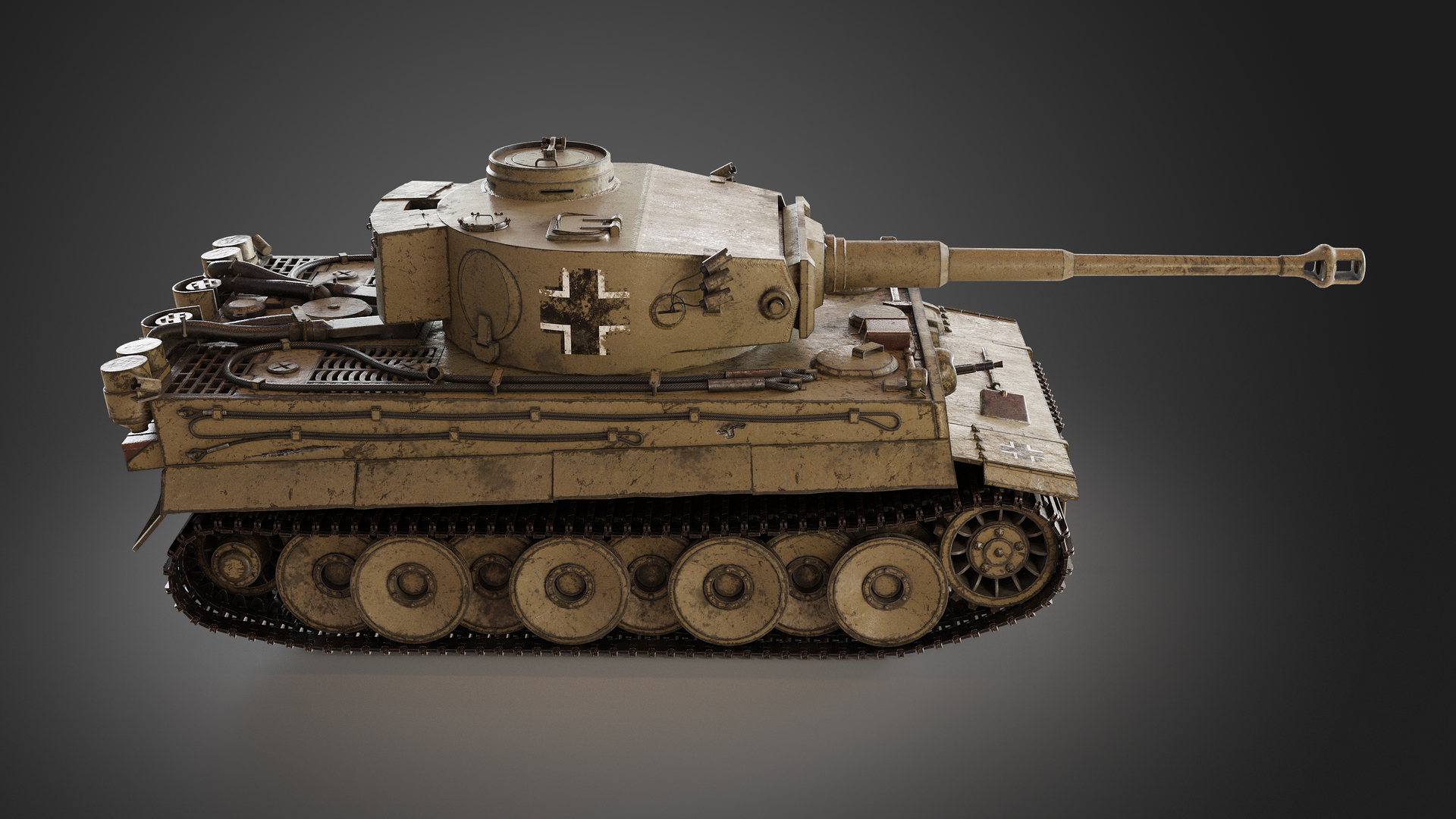 3D WW2 Tiger Tank model - TurboSquid 1805710