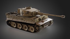 3D WW2 Tiger Tank model