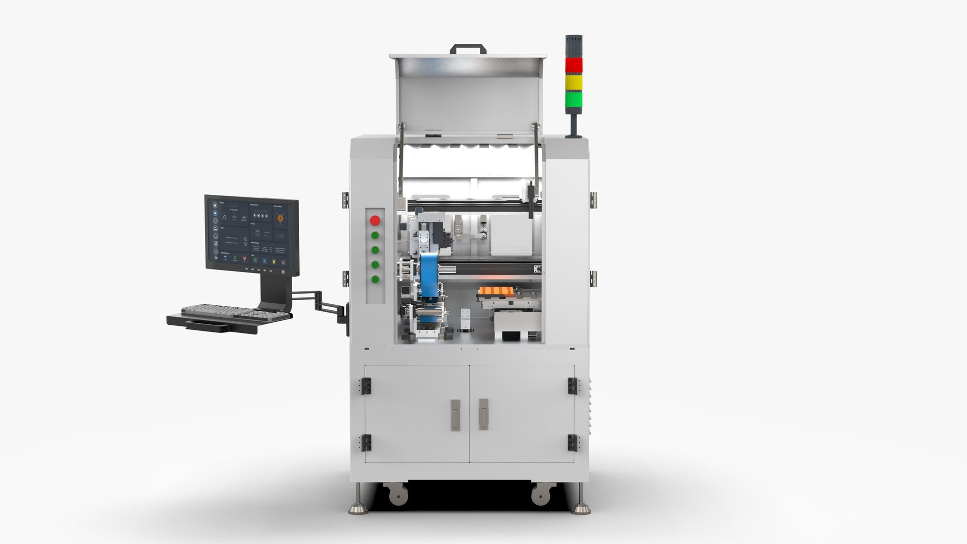 3D Automatic Peeling Film Machine - TurboSquid 2040820