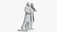 Marx and Engels Sculpture 3D model