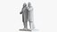 Marx and Engels Sculpture 3D model
