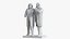 Marx and Engels Sculpture 3D model