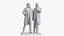Marx and Engels Sculpture 3D model