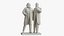 Marx and Engels Sculpture 3D model