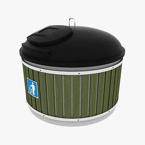 3d model dumpster garbage