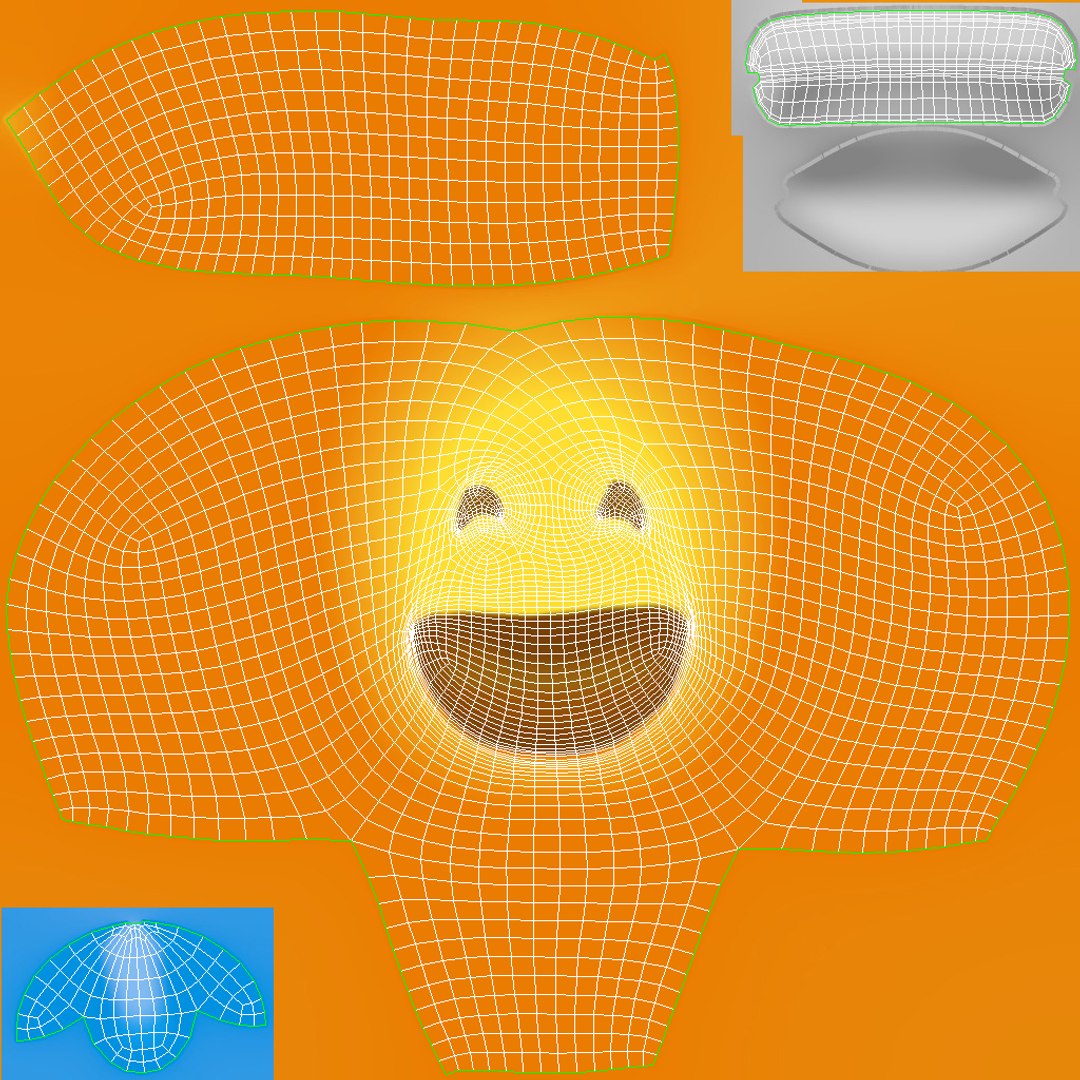 3D Emoji 7 Grinning Face Model - TurboSquid 1367048