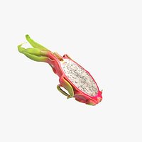 Half Cut Pitaya Dragon Fruit