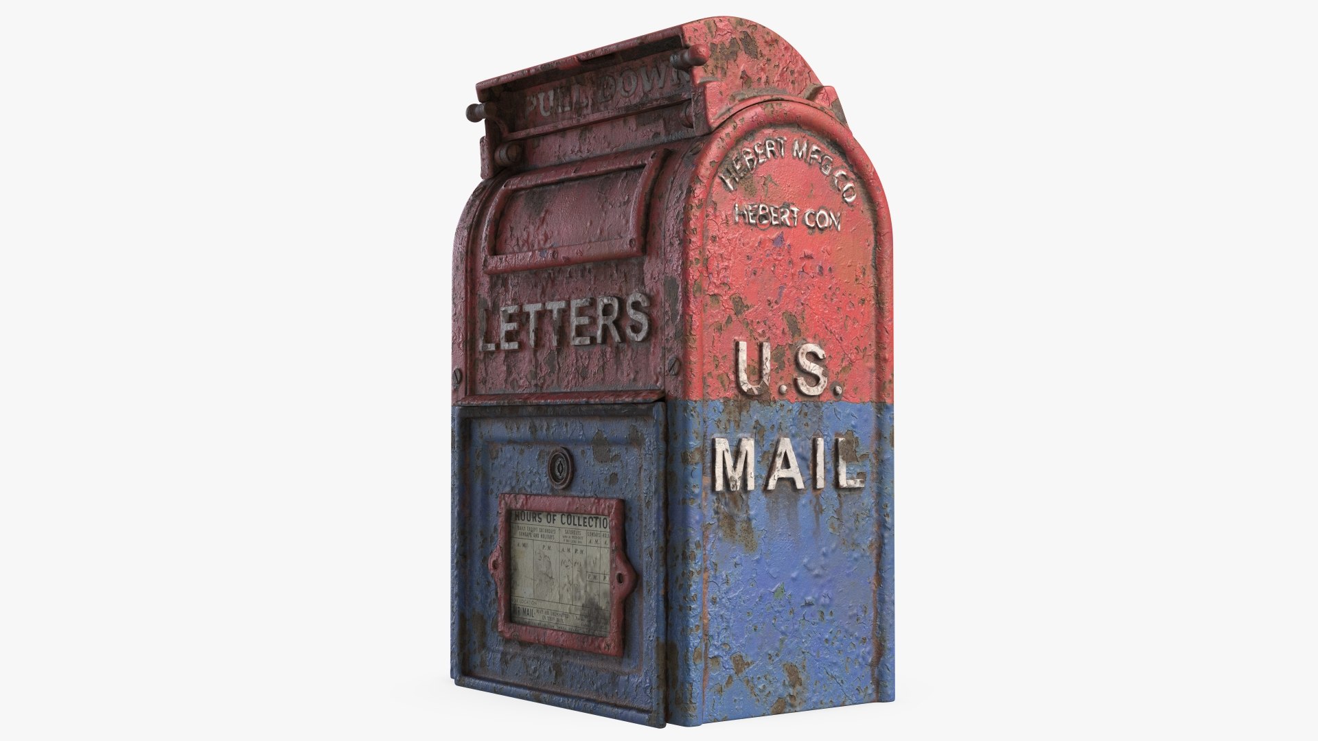 Vintage Mail Box 3D - TurboSquid 2053115