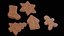 X5 Gingerbread Cookies PBR Christmas Collection
