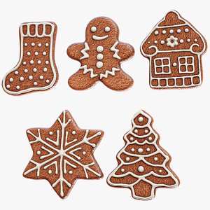 X5 Gingerbread Cookies PBR Christmas Collection