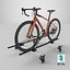 3D Gravel Bicycle with Roof Rack model