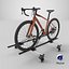 3D Gravel Bicycle with Roof Rack model