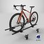 3D Gravel Bicycle with Roof Rack model