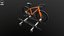 3D Gravel Bicycle with Roof Rack model