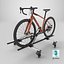 3D Gravel Bicycle with Roof Rack model