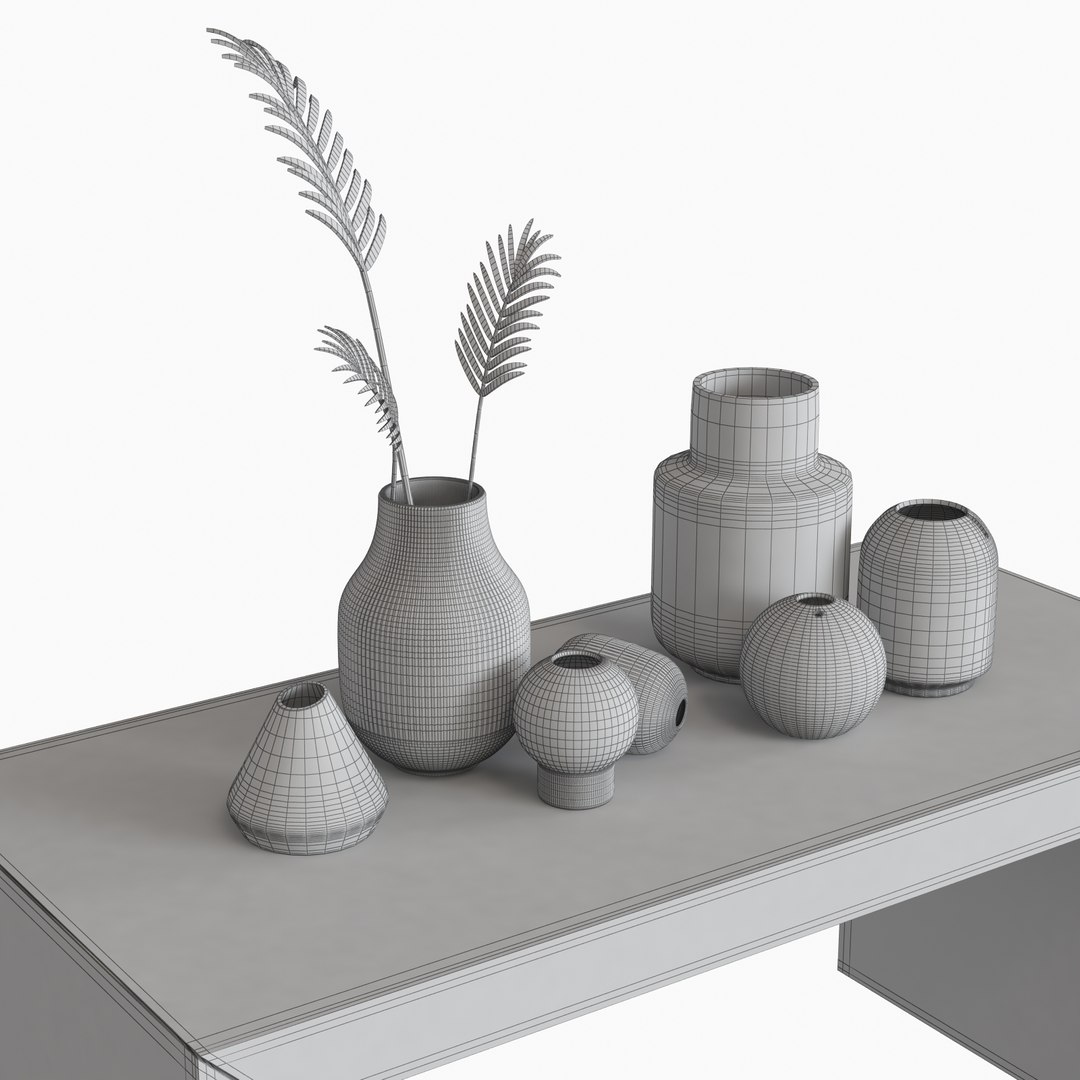 3D Set Vases - TurboSquid 1358559