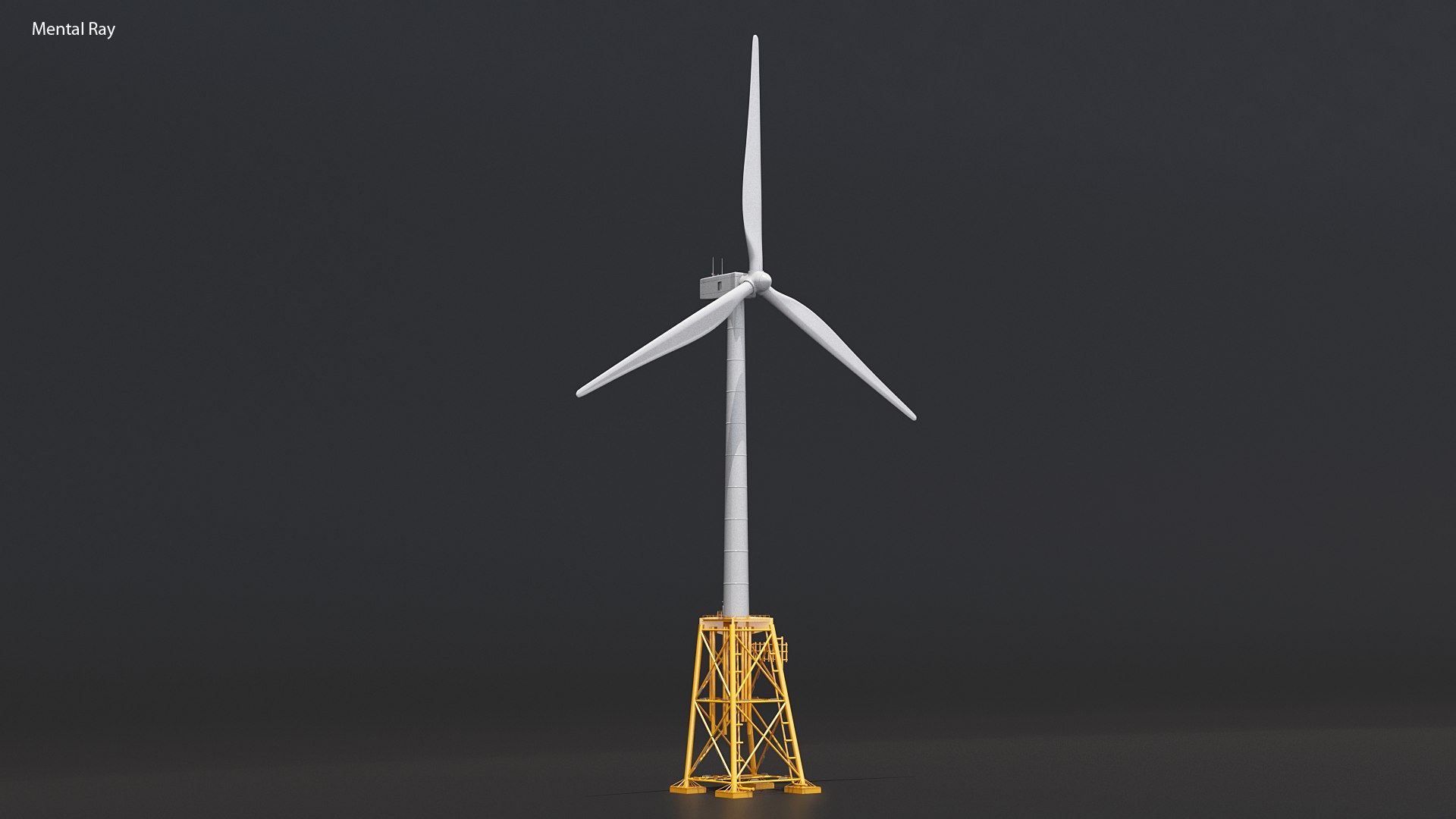 3D Jacket Wind Turbine - TurboSquid 1875026