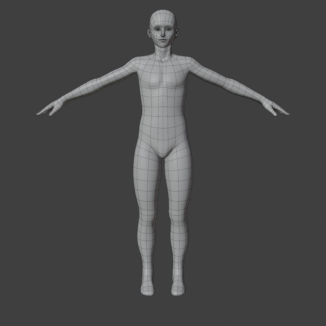 Human Man Base Model - TurboSquid 1684229