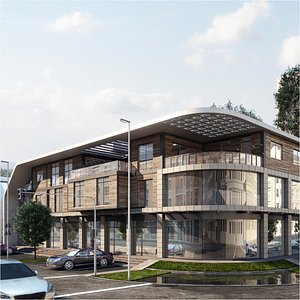 Commercial and Residential Complex 3D model