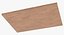 Thin Crust Pizza Dough on Wooden Board 3D Model
