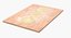 Thin Crust Pizza Dough on Wooden Board 3D Model