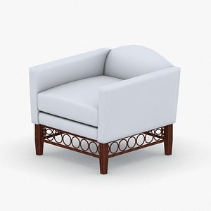 3D interior - armchair chair stool