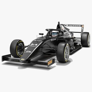 Formula 4 Tatuus F4-T-421 Gen2 2024 Carbon Race Car 3D model