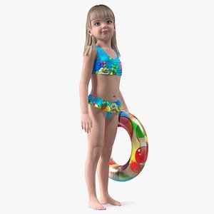 Child Girl Beach Style Rigged