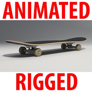3d model of skate skateboard
