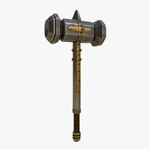 3D hammer metal model