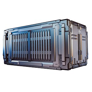 sci-fi industrial container 3D model