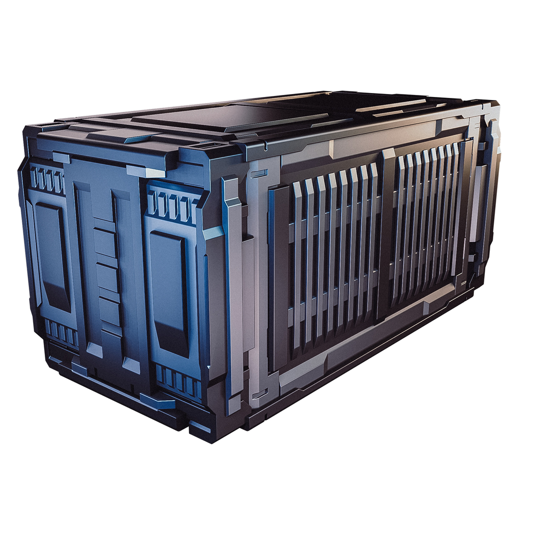 Sci-fi industrial container 3D model - TurboSquid 1405575