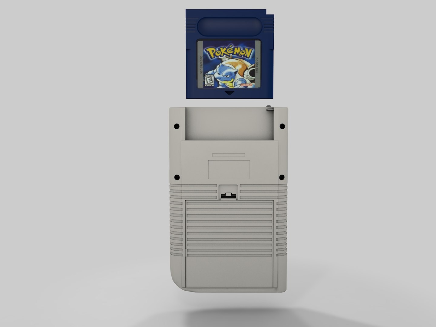3d Nintendo Gameboy Model