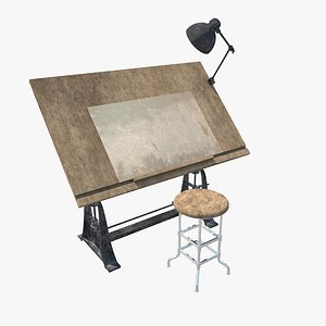 1910 American Trestle Drafting Table