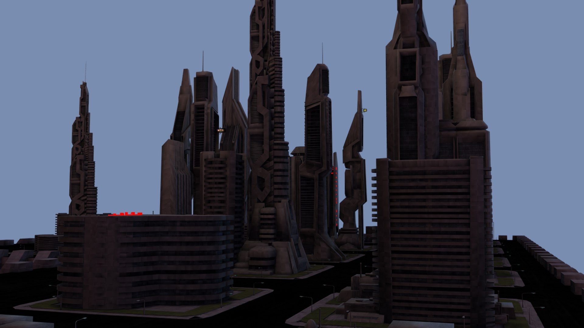 Maya Scifi City