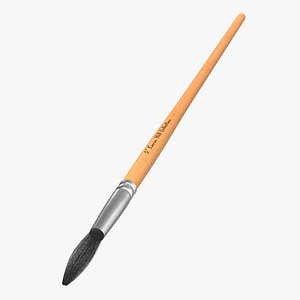 Paint Brush Round 3D Model