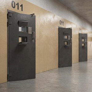Prison Interior Cell Door Wall