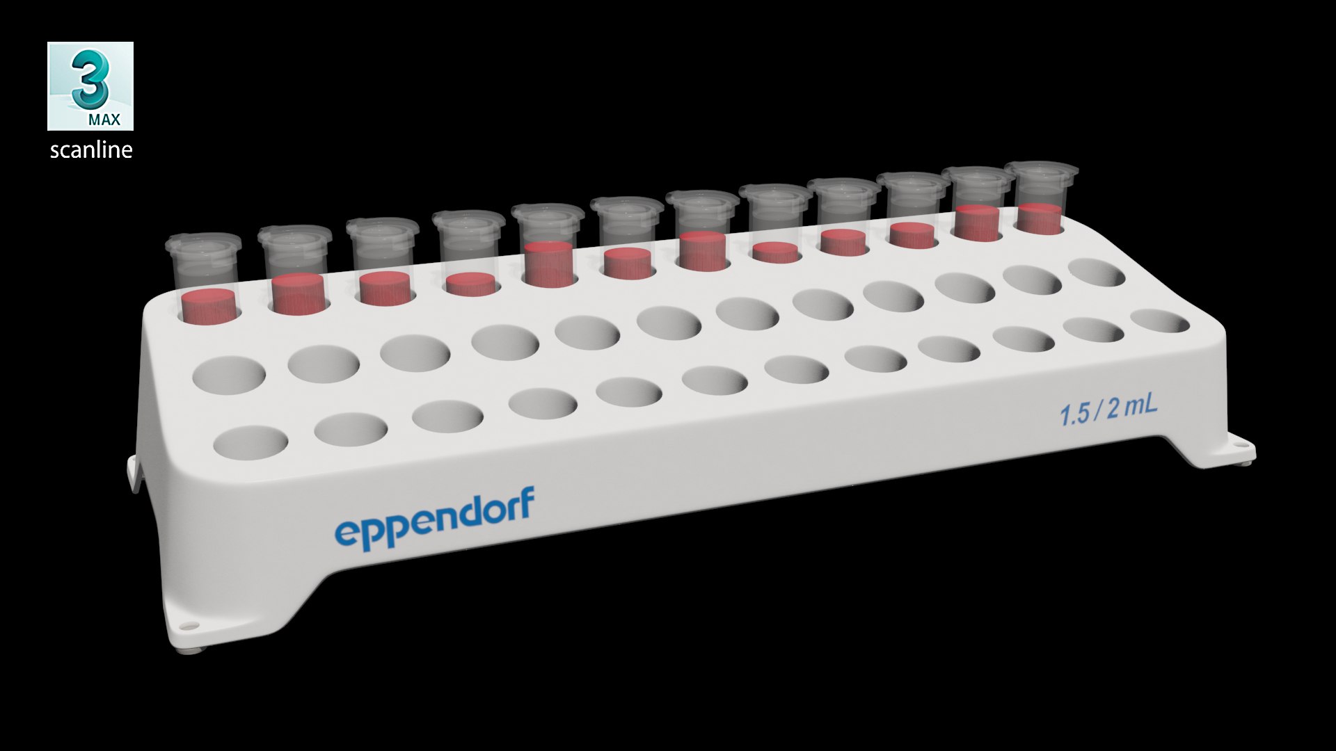 3D Eppendorf Tube Rack 1 - TurboSquid 1457768