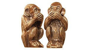 Monkey figurine I dont say anything