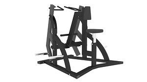 3D Model sports exercise equipment sp low row machine