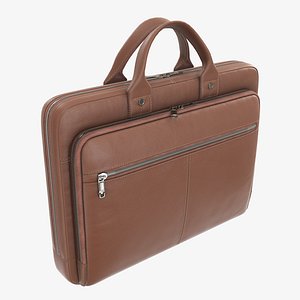 3D model handbag leather briefcase