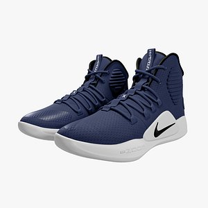 3D Nike Basketball Shoes Dark Blue