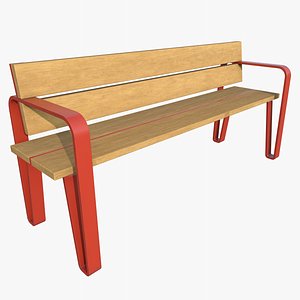 Bench 6 with PBR 4K 8K 3D