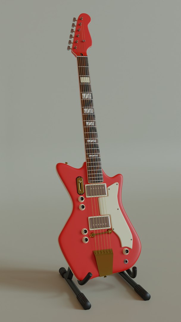 3D Electric Guitar Airline 59 2P TurboSquid 1999908