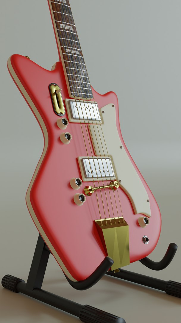 3D Electric Guitar Airline 59 2P TurboSquid 1999908