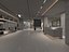 Modelo 3D do interior da recepção de um hotel moderno