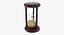3D wooden hourglass sand timer model
